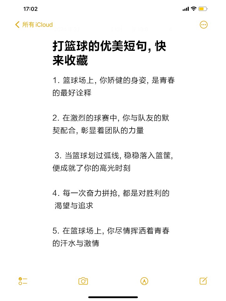 篮球训练的优美语句简短精辟
